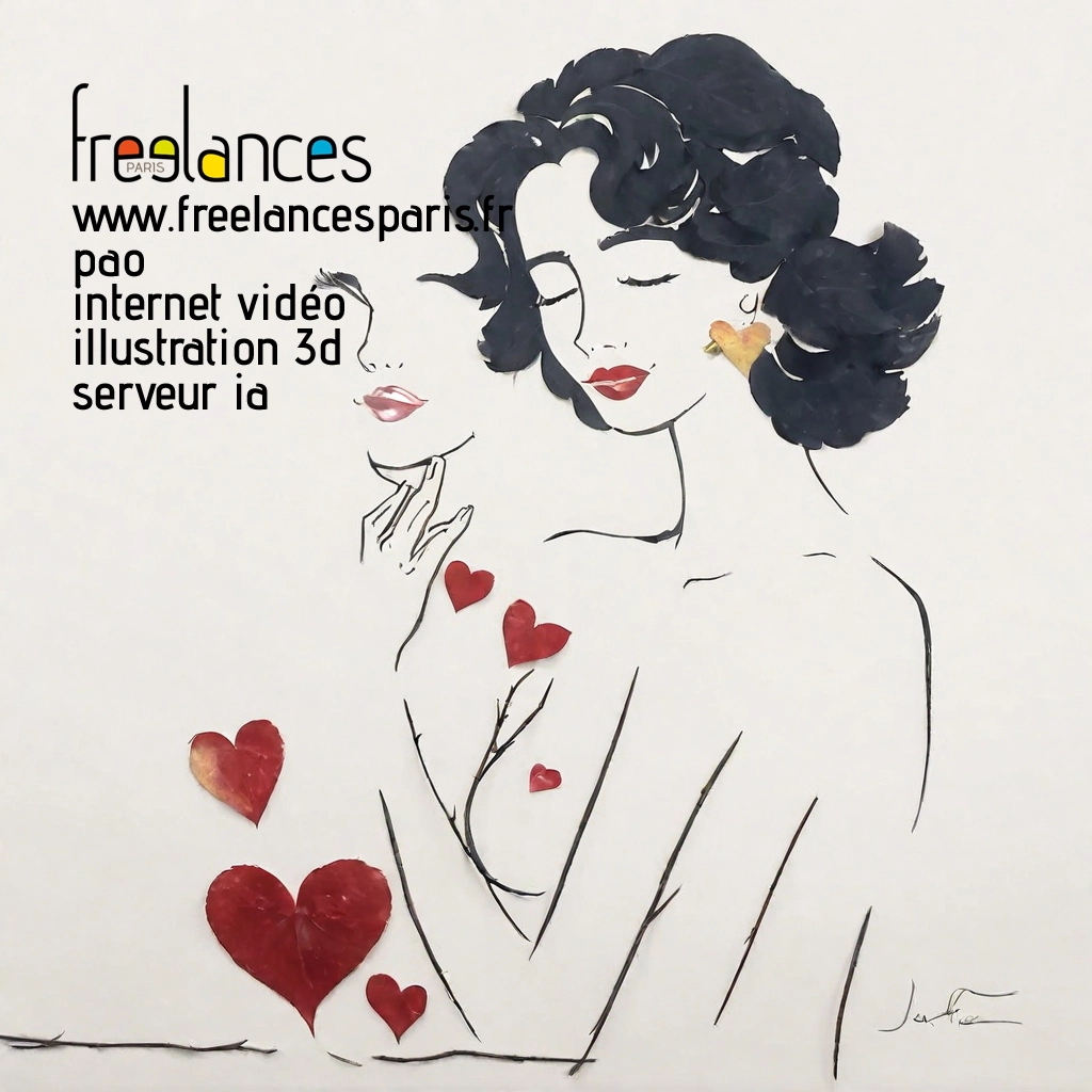 Pao mise en page internet vidéo illustration 3d serveur IA générative AI freelance paris studio de création magazines yrmzu5w0